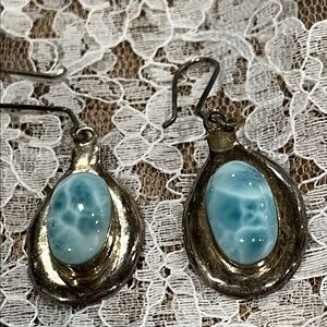 Best Larimar & SS 925 Drop Earrings